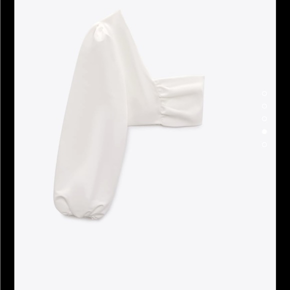 Zara one shoulder white top - Picture 2 of 4